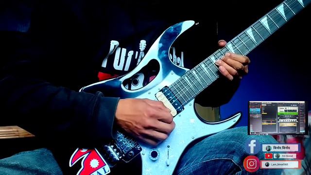 Edge Band -Thaha Chaina | Main Solo Part , Using Guitar Rig 5