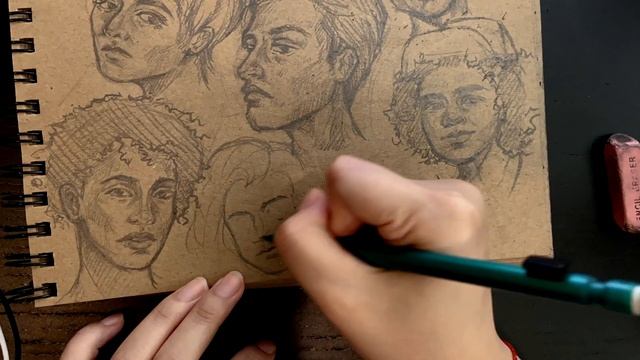 [SKETCH WITH ME] 100 HEADS CHALLENGE | DAY 5 #Meds100Heads смотреть онлайн