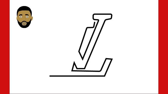 Learn How To Draw Louis Vuitton logo / Logo Louis Vuitton Tutoriel de dessin смотреть онлайн