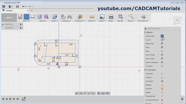 Fusion 360 Tutorial for Beginners - 5 | Sketch Fillet, Extend, Break, Scale, Offset, Mirror, Patter смотреть онлайн