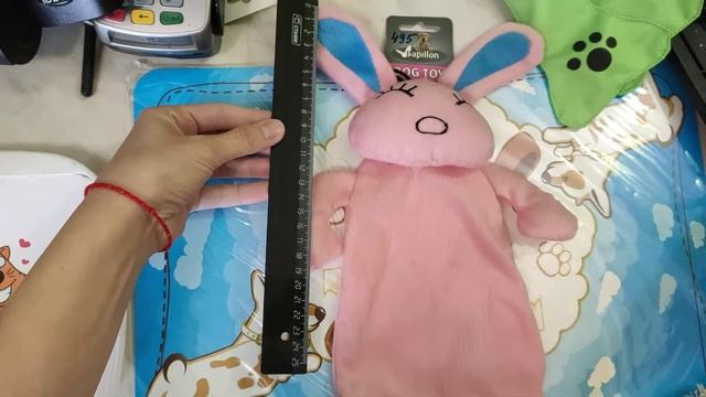 Игрушка для собак "Кролик" шуршащий с пищалкой смотреть онлайн