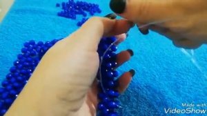 DIY Photo frame beaded. Двухсторонняя рамка для фотографий из бусин.