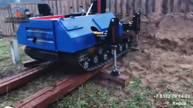 Фундамент на забивных сваях, Ганино | KirovFundament смотреть онлайн