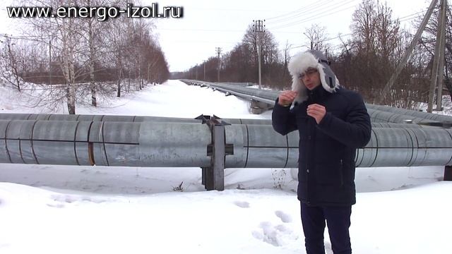 Скорлупы ППУ-ОЦ с покрытием из оцинкованной стали на теплотрассе - изоляция трубопровода смотреть онлайн