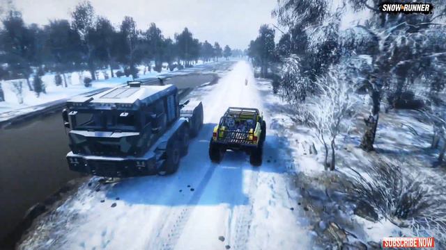 New Map Winter Test Cars In Snowrunner Phase 6 Update смотреть онлайн