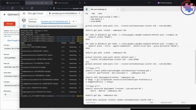 Optimize Costs for Google Kubernetes Engine: Challenge Lab (Qwiklabs Walkthrough) смотреть онлайн