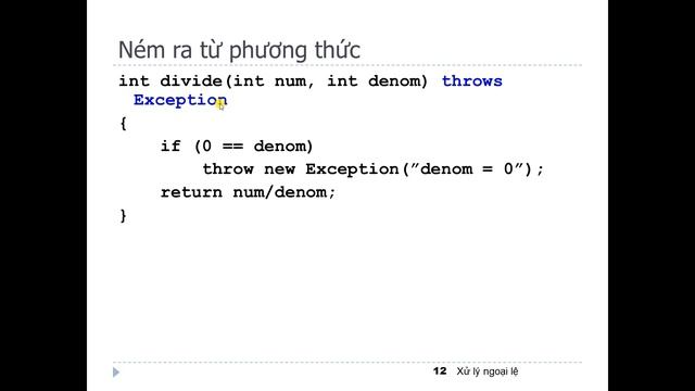 10.1 Hiểu bản chất về lỗi, bẫy lỗi, Java Exception (1) смотреть онлайн