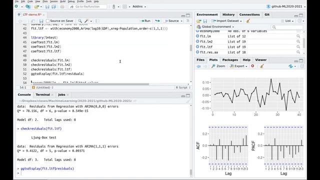 Dynamic regression models: Add some ARIMA noise to linear regression смотреть онлайн