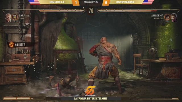 MK1: NINJAKILLA VS ROCKSTARR93 - BARAKA VS MILEENA - Mortal Kombat 1 - Pro Gameplay смотреть онлайн