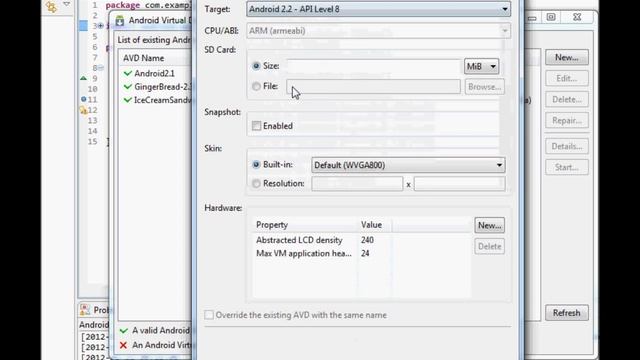 How to create Android Virtual Device (AVD) in Eclipse смотреть онлайн