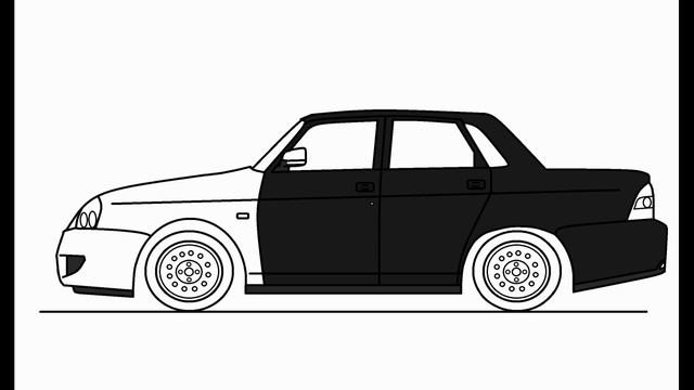 Как нарисовать Lada Priora в Paint | Рисунки |Evolution Top смотреть онлайн