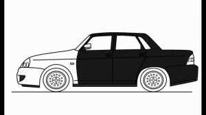 Как нарисовать Lada Priora в Paint | Рисунки |Evolution Top
