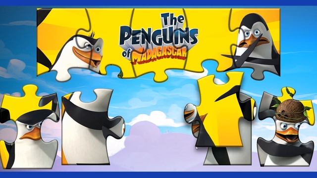 The Puzzle! Penguins of Madagascar puzzle game for kids смотреть онлайн