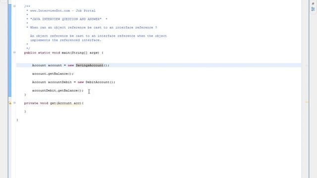Example How to Interface in Java смотреть онлайн
