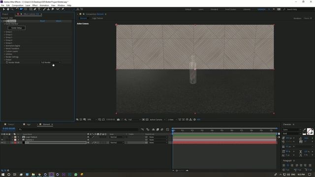 How Make Glass And logo png in Element 3D смотреть онлайн