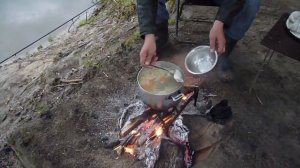 Уха на костре * Удачная рыбалка*