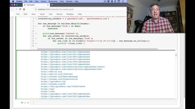 Finding links in your e-mail, with Python смотреть онлайн
