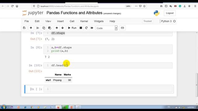 6. Viewing/Inspecting Data (Pandas DataFrame) смотреть онлайн