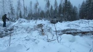 Заготавливаем дрова на автомобиле ЗИЛ 157. Как работали ссыльные в Сибири