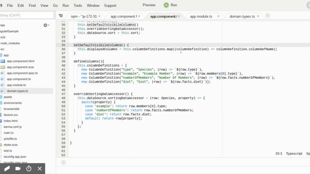 How to create a sortable datatable with dynamic column definitions using angular material datable смотреть онлайн