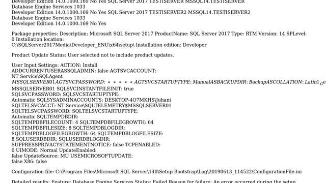 Error at installing Microsoft SQL Server 2017 Database engine services and uninstalling multiple... смотреть онлайн