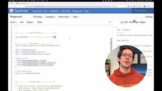 TypeScript Challenges: Unwrapping a Promise смотреть онлайн