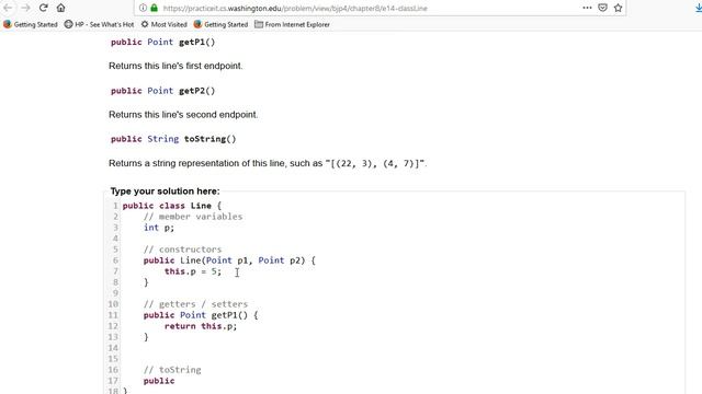 Building Java Programs Ch 8 Exercise 8.14 classLine смотреть онлайн