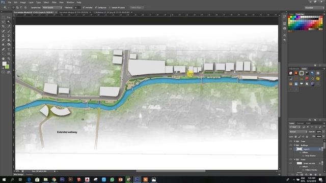 Master plan rendering tutorial Photoshop architecture смотреть онлайн