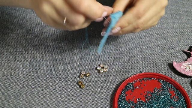 Фламинго. Изготовление броши из бисера смотреть онлайн