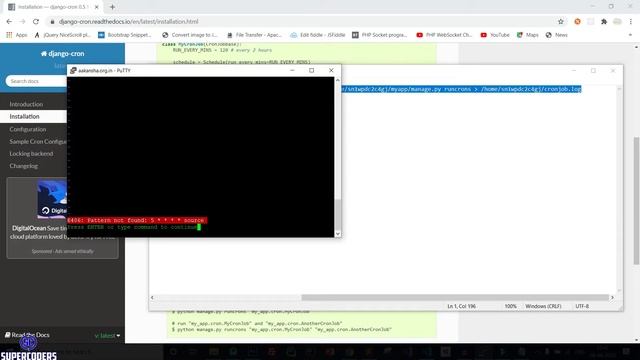 Python Django Tutorial | CRON Job | Schedule Task Run at Specific Time смотреть онлайн