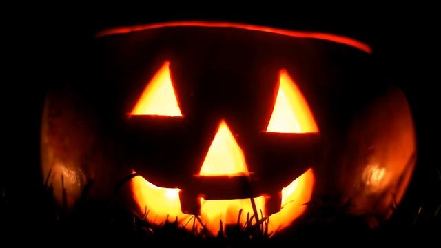 [10 Hours] Halloween Candle Light Pumpkin - Video & Scary Music [1080HD] SlowTV