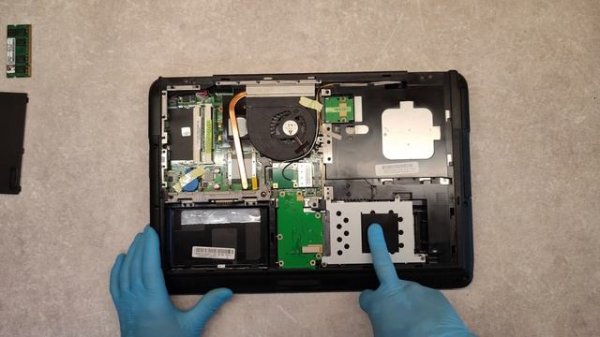 ASUS K50C, K50IJ DISASSEMBLY, HDD REPLACEMENT, BATTERY REPLACEMENT, RAM UPGRADE, CPU FAN CLEANING