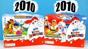 СТАРЫЕ Киндер Сюрпризы ДУЭЛЬ НА КУХНЕ и ГОРОДСКИЕ СОБАКИ 2010 Kinder Surprise eggs unboxing