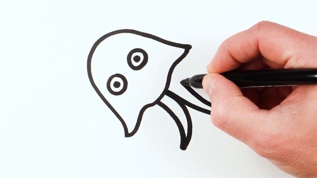 Рисуем фломастерами. Простой милый рисунок. Рисование для детей смотреть онлайн