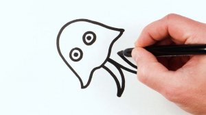 Рисуем фломастерами. Простой милый рисунок. Рисование для детей