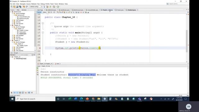 Java II Chapter 10 Class 2 Part 1 Protected Access смотреть онлайн
