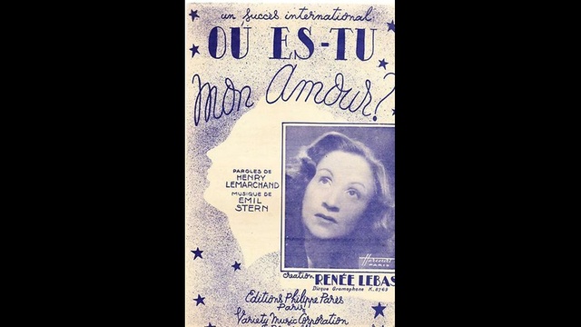 Renée Lebas - Où es-tu mon Amour смотреть онлайн