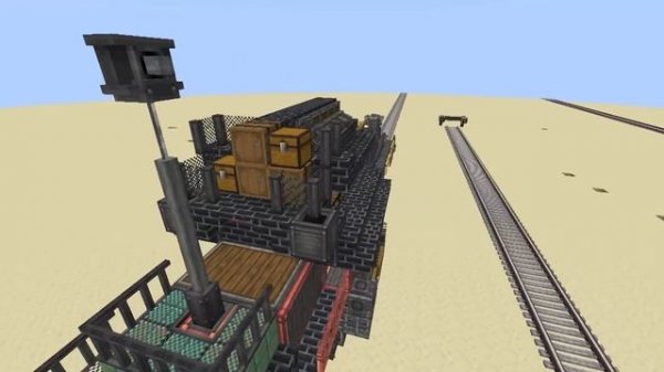 Minecraft create survival train