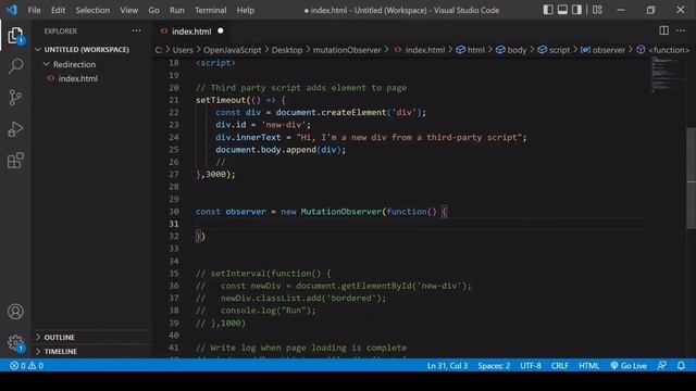 Wait for an Element to Exist in JavaScript смотреть онлайн