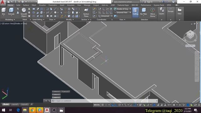AUTOCAD 3D MODELING - AMALIYOT 11-DARS. смотреть онлайн