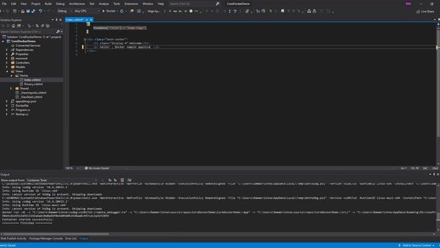 Docker Basics Part 1 - Create Docker Image in .Net Core Web-app using VS2019 смотреть онлайн