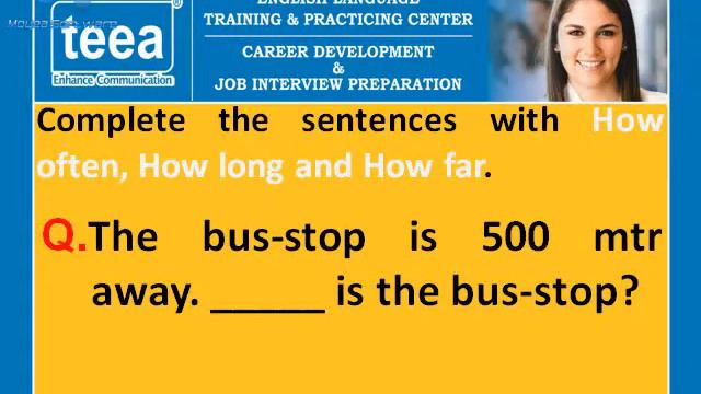 Howlong, How far, How often - Learn English Online - http://www.teeaenglishinstitute.com/ смотреть онлайн