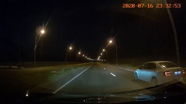 Ночная съемка 70mai Smart Dash Cam Pro смотреть онлайн