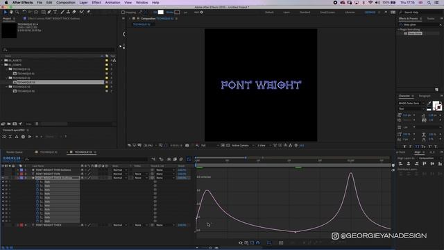 Animating font weights in After Effects | Kinetic Typography Tutorial смотреть онлайн