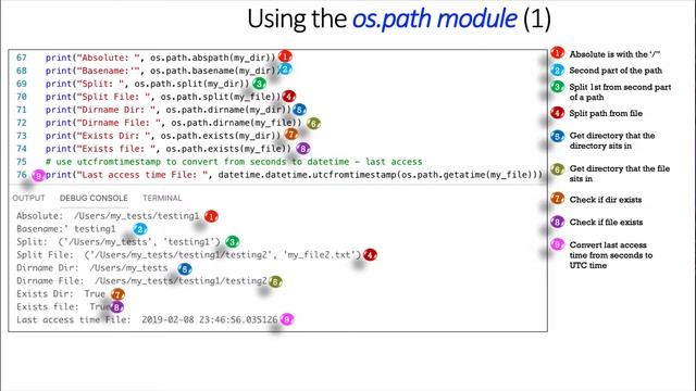 36 - Python OS and os.path() смотреть онлайн