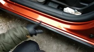 Lada Vesta Cross Как удалить тюнинг порожки.