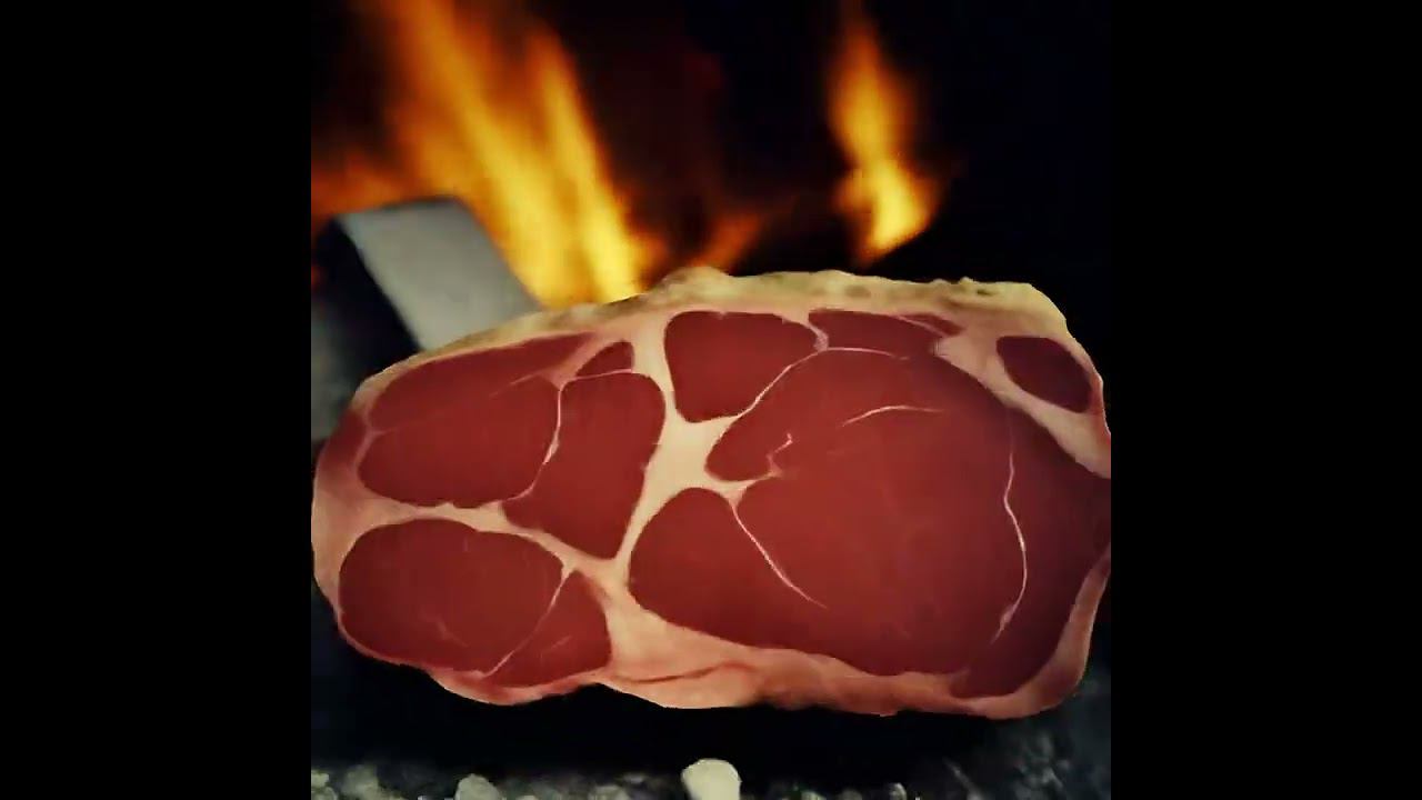 мясо коптим