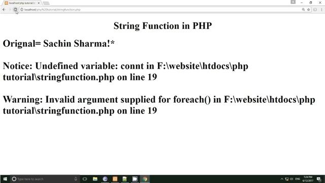 php tutorial in hindi part 23 String Function in PHP смотреть онлайн