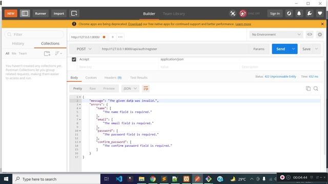 User registration API with validation in LARAVEL | Restful API LARAVEL смотреть онлайн