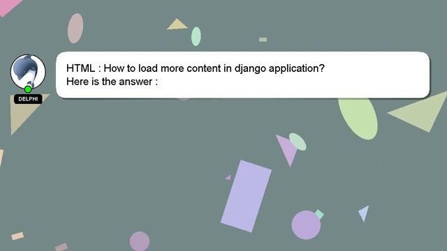 HTML : How to load more content in django application? смотреть онлайн